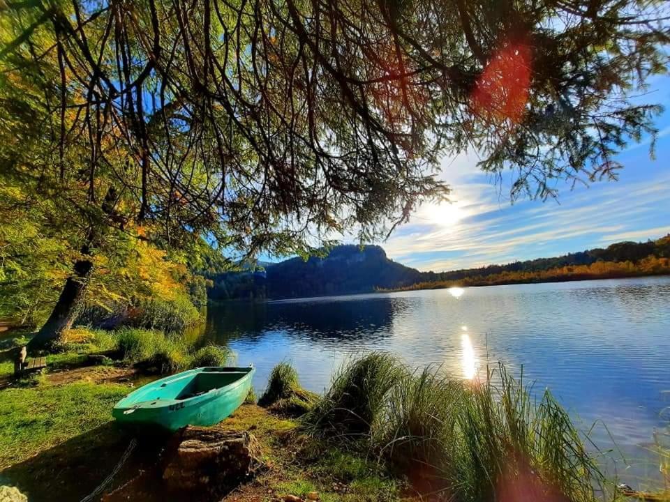 Le Jura En Toutes Saisons Piscine, Spa, Location Vtt, Balades 2Cv, Climatisation Bonlieu 외부 사진